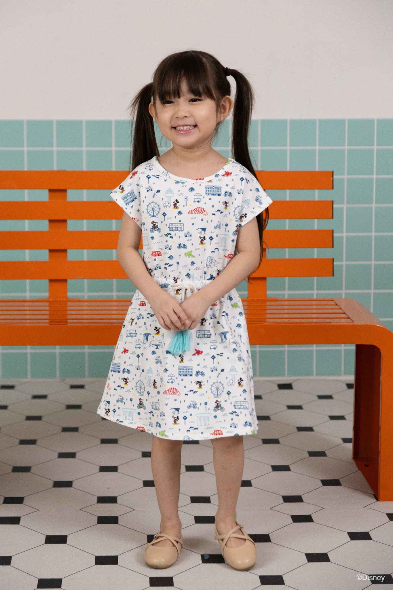 The Elly Store | Hayley Dress - Rainbow Road Trip Mickey