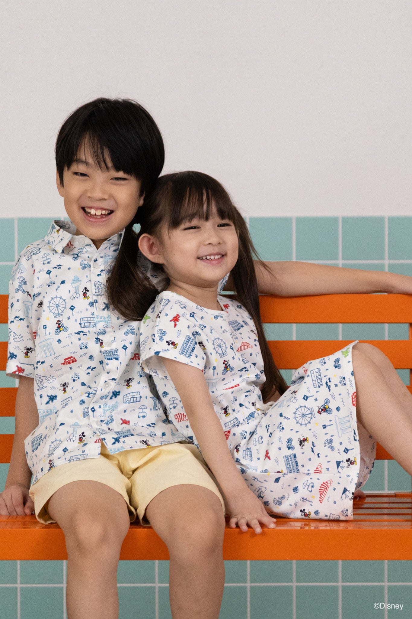 The Elly Store | Hayley Dress & Little Man Shirt - Rainbow Road Trip Mickey