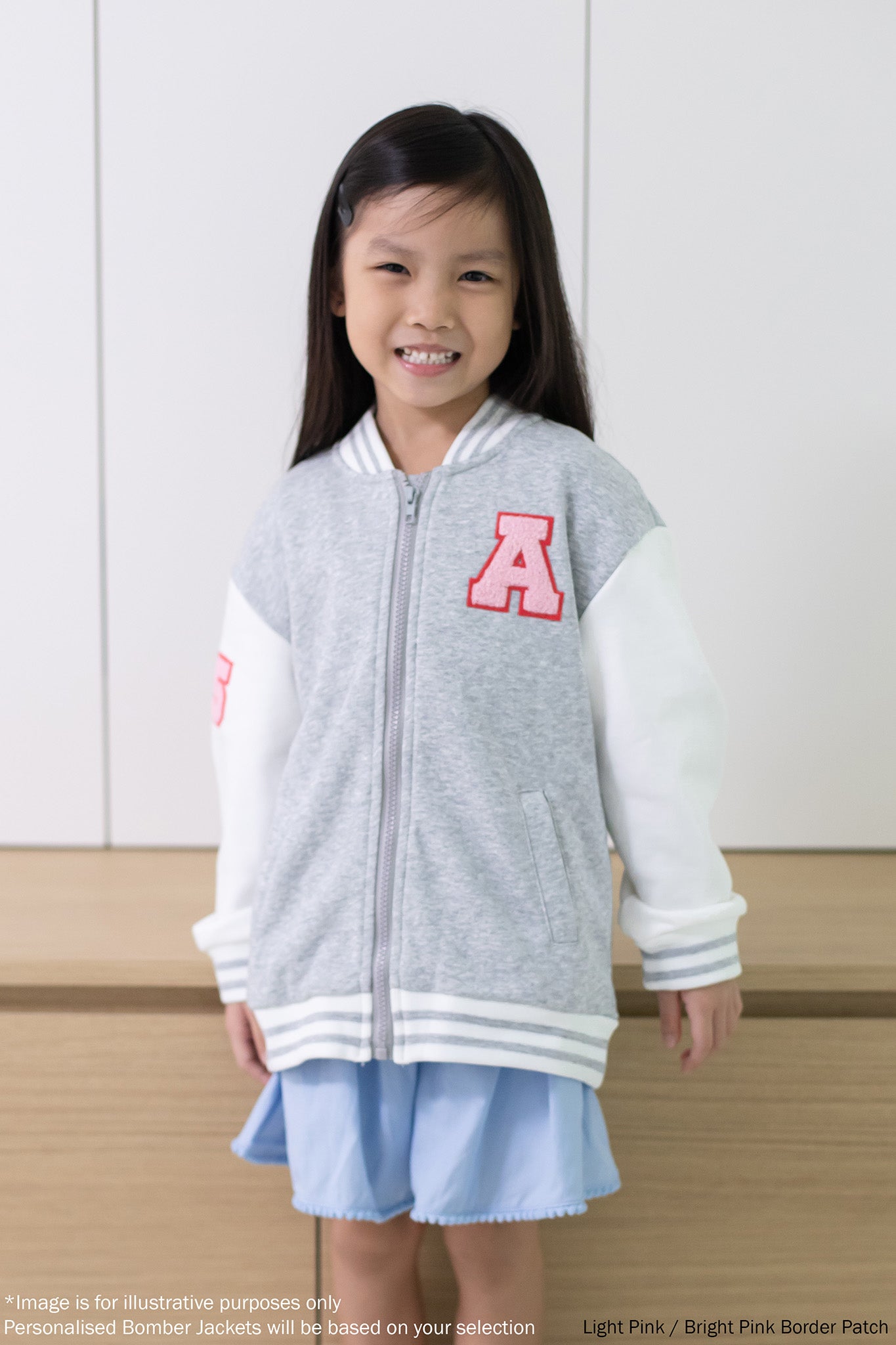 Personalisable Bomber Jacket - Grey