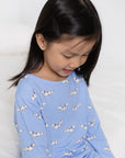 Long-Sleeve Pyjamas Set - Blue Hot Dogs