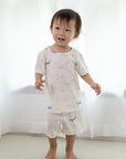 Short-Sleeve Pyjamas Set - Colourful Sea Creatures | The Elly Store