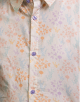 Men's Shirt - Cream Floral Bamboo