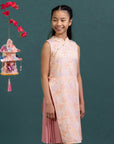 Wrap Cheongsam - Pink Floral Bamboo