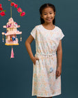 Hayley Dress - Cream Floral Bamboo