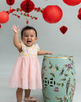 Flora Dress - Cream Lucky Coins