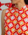 Ladies Amber Top - Red Lucky Coins
