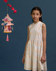 Luna Cheongsam - Cream Floral Bamboo