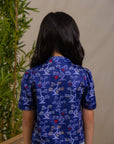 Ashley Top - Navy Lucky Bonsai