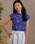 Ladies Alana Top - Navy Lucky Bonsai