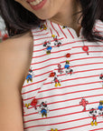 Ladies Sofia Cheongsam - Firecracker Mickey