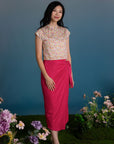 Ladies Wrap Skirt - Fuchsia