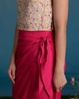 Ladies Wrap Skirt - Fuchsia