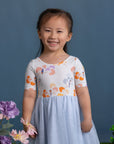 Lyla Dress - Pastel Tree Songbirds