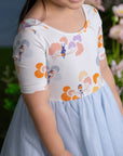 Lyla Dress - Pastel Tree Songbirds