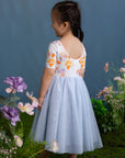 Lyla Dress - Pastel Tree Songbirds