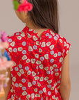 Twirly Cheongsam - Red Fans