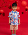 Little Man Shirt - Blue Lotus