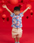Little Man Shirt - Blue Lotus