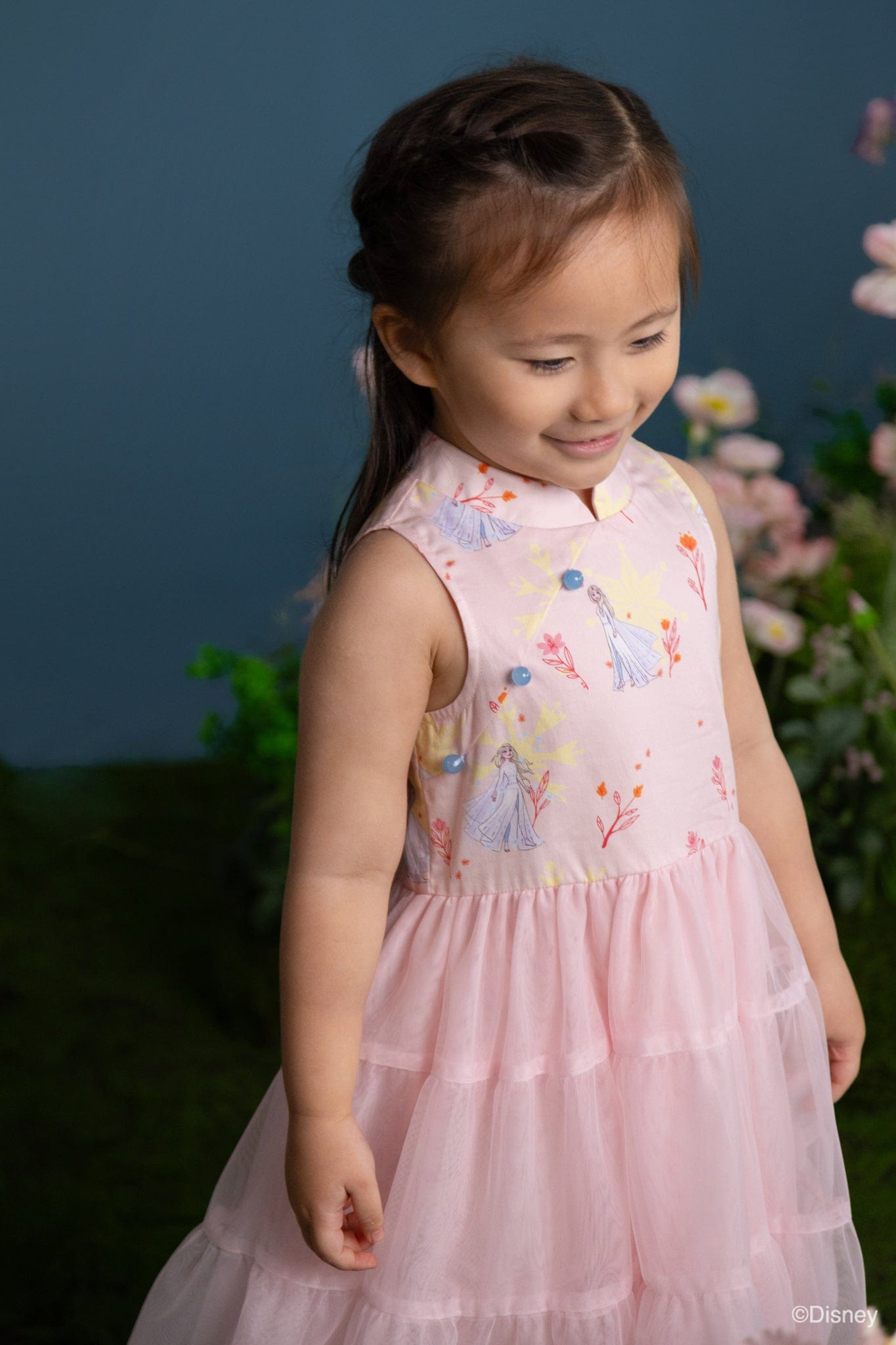 pink elsa dress Wren Cheongsam Pink Forest Elsa