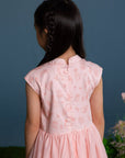 Twirly Tulle Cheongsam - Pink Floral Princess