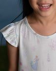 Girls' Flutter Nightgown - Blue Floral Elsa