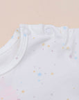 Short-Sleeve Onesie - White Twinkle Stars