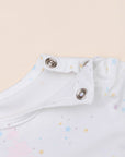 Short-Sleeve Onesie - White Twinkle Stars