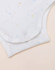 Short-Sleeve Onesie - White Twinkle Stars