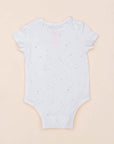 Short-Sleeve Onesie - White Twinkle Stars