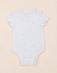 Short-Sleeve Onesie - White Twinkle Stars