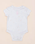 Short-Sleeve Onesie - White Twinkle Stars