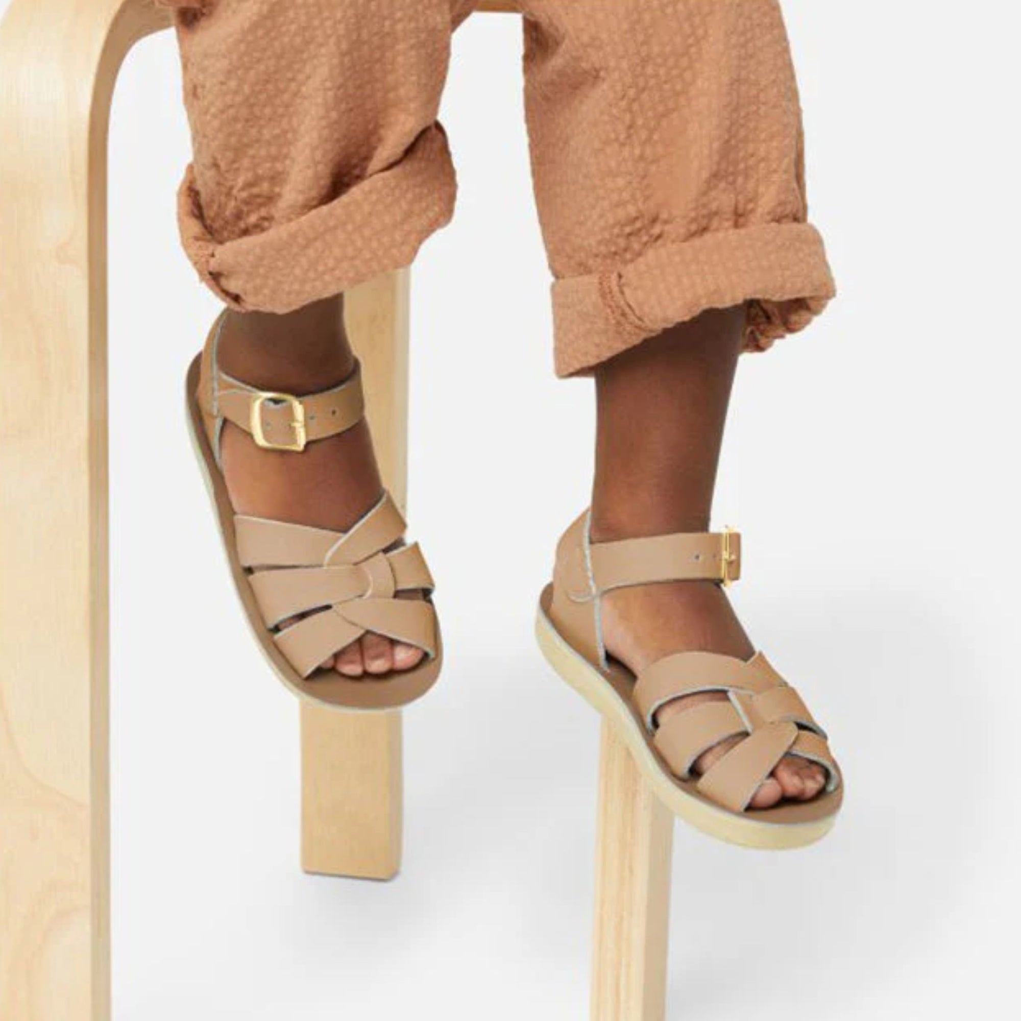 Salt-water Sandals Swimmer Kids Sandals - Latte