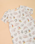 Short-sleeve Romper - Sketch Mickey