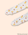 Sleepsuit - Blue Trains Pooh