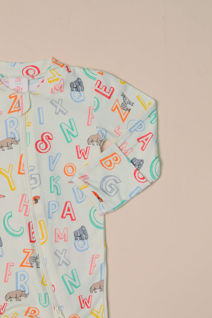 Sleepsuit - Crayon Animals