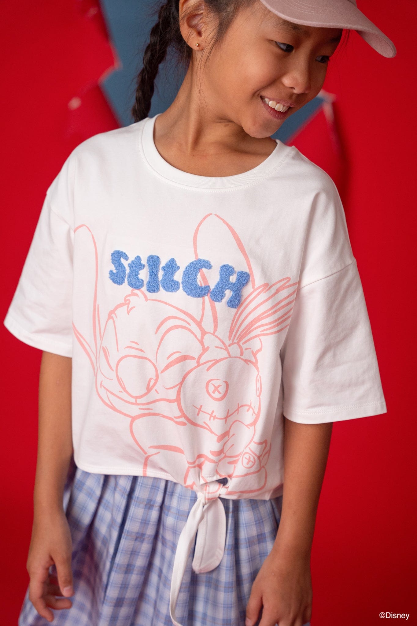 Tie-Front Crop Tee - Stitch And Scrump