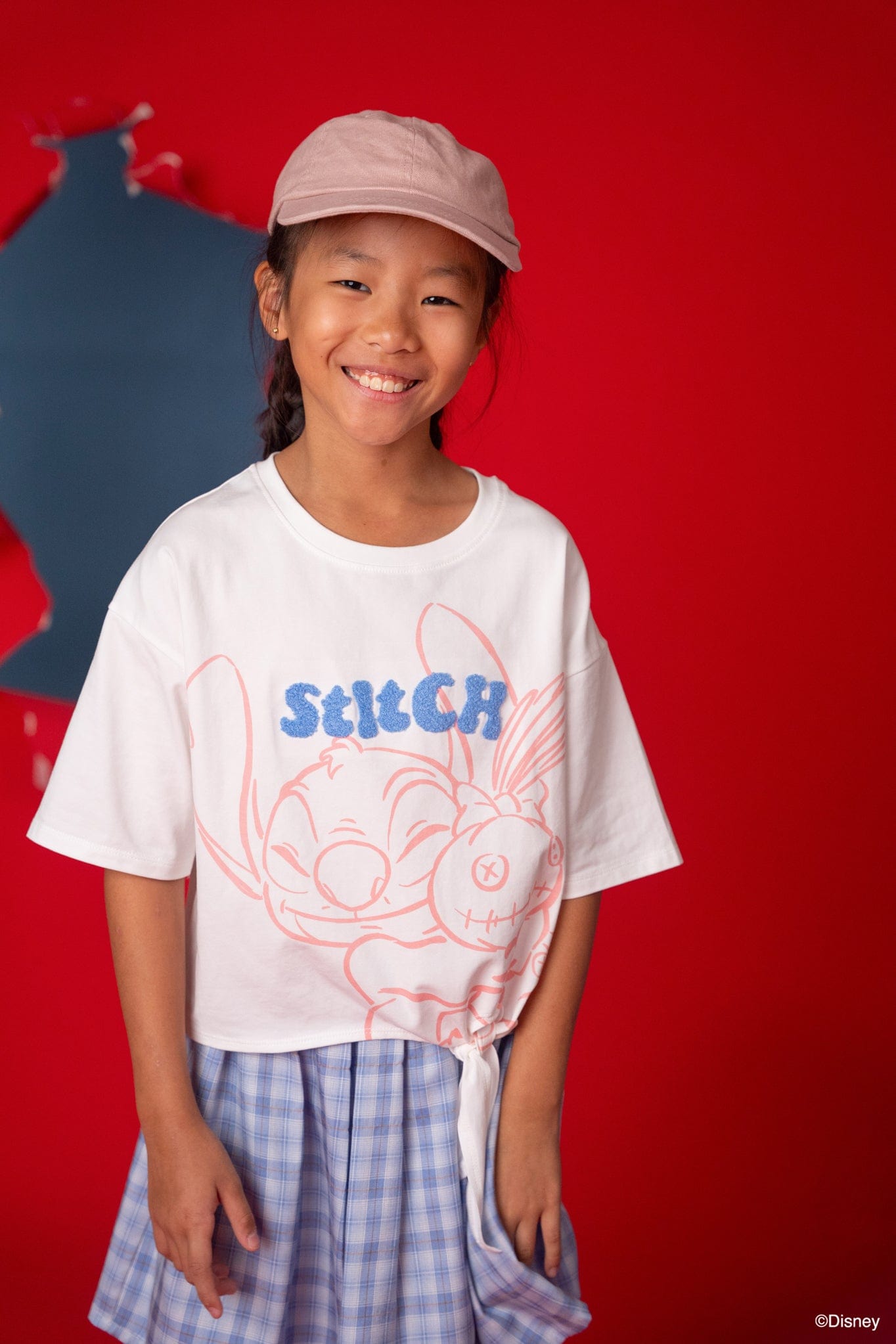 Tie-Front Crop Tee - Stitch And Scrump