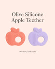 Silicone apple baby teethers in pastel colours from Sweet Dreams Baby Gift Set