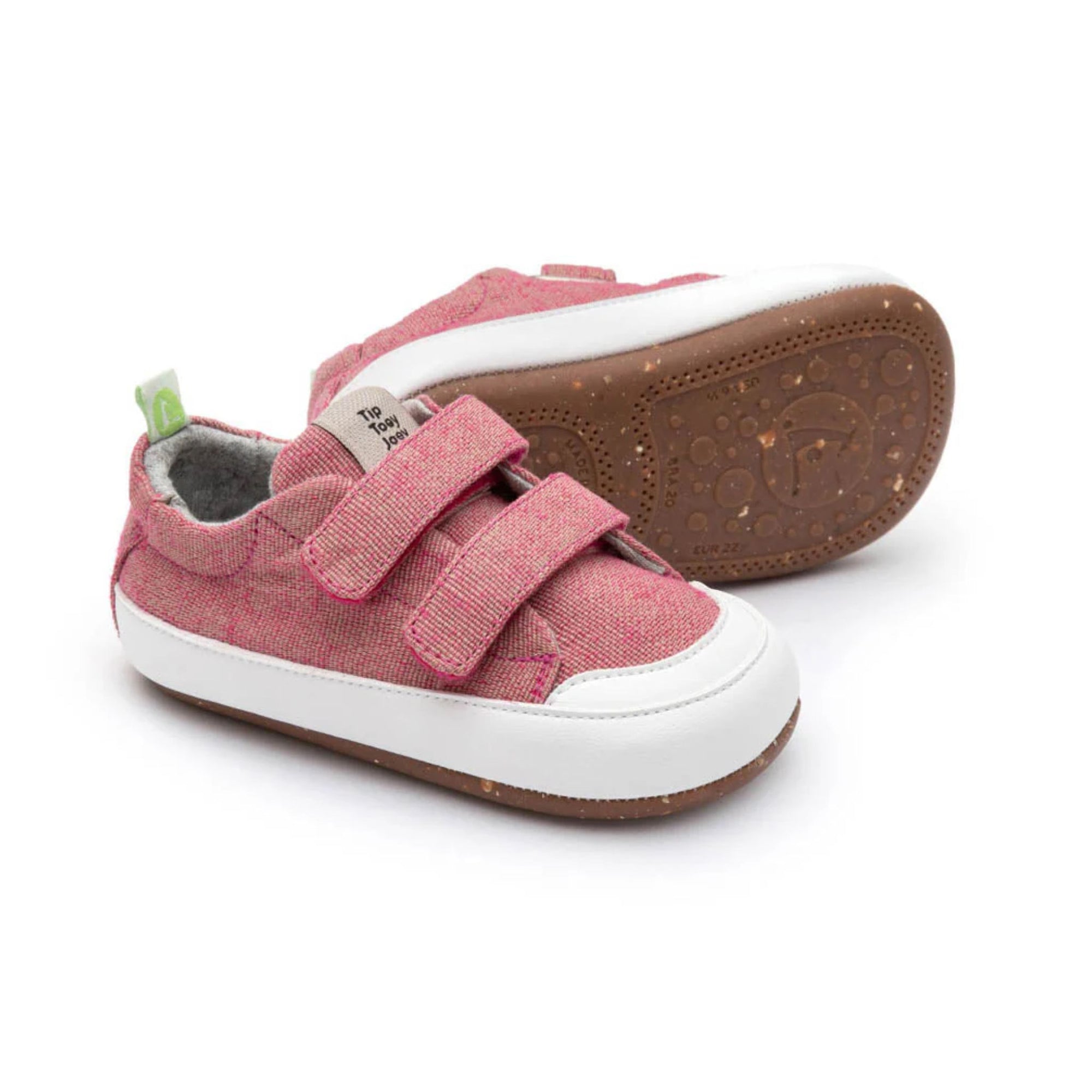 Tip Toey Joey Bossy Green Sneakers - Camelia Eco Canvas