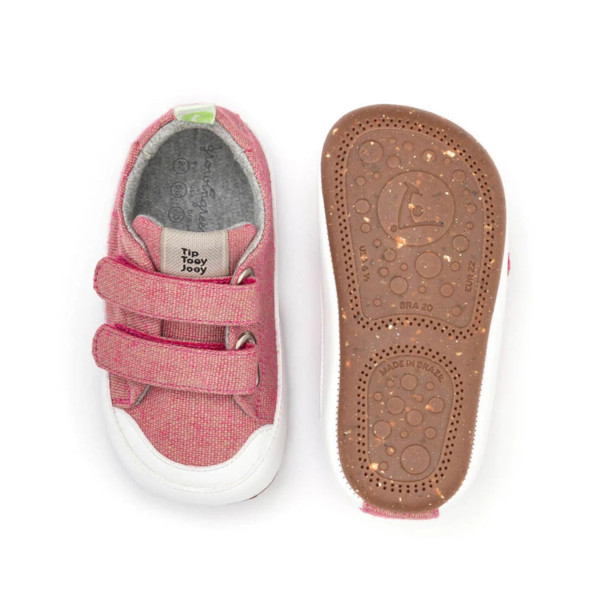 Tip Toey Joey Bossy Green Sneakers - Camelia Eco Canvas