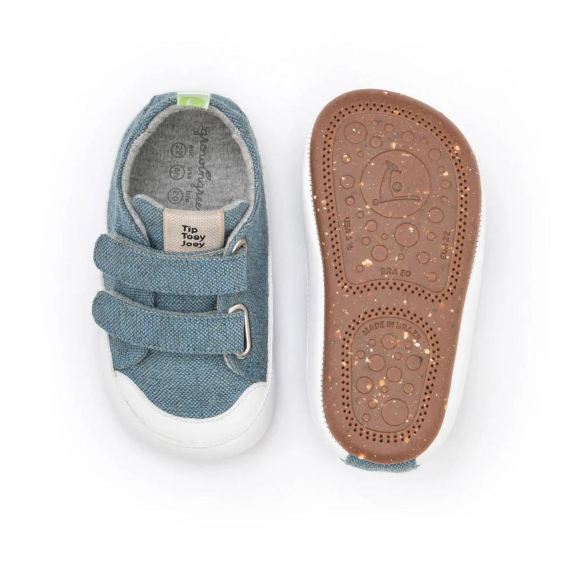 Tip Toey Joey Bossy Green Sneakers - Azul Cobalto Canvas