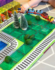 Magnetic Tile Topper - Train Track 36 pieces | Learn and Grow | The Elly Store