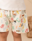 Terry Shorts - Crayon Animals
