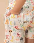 Terry Shorts - Crayon Animals