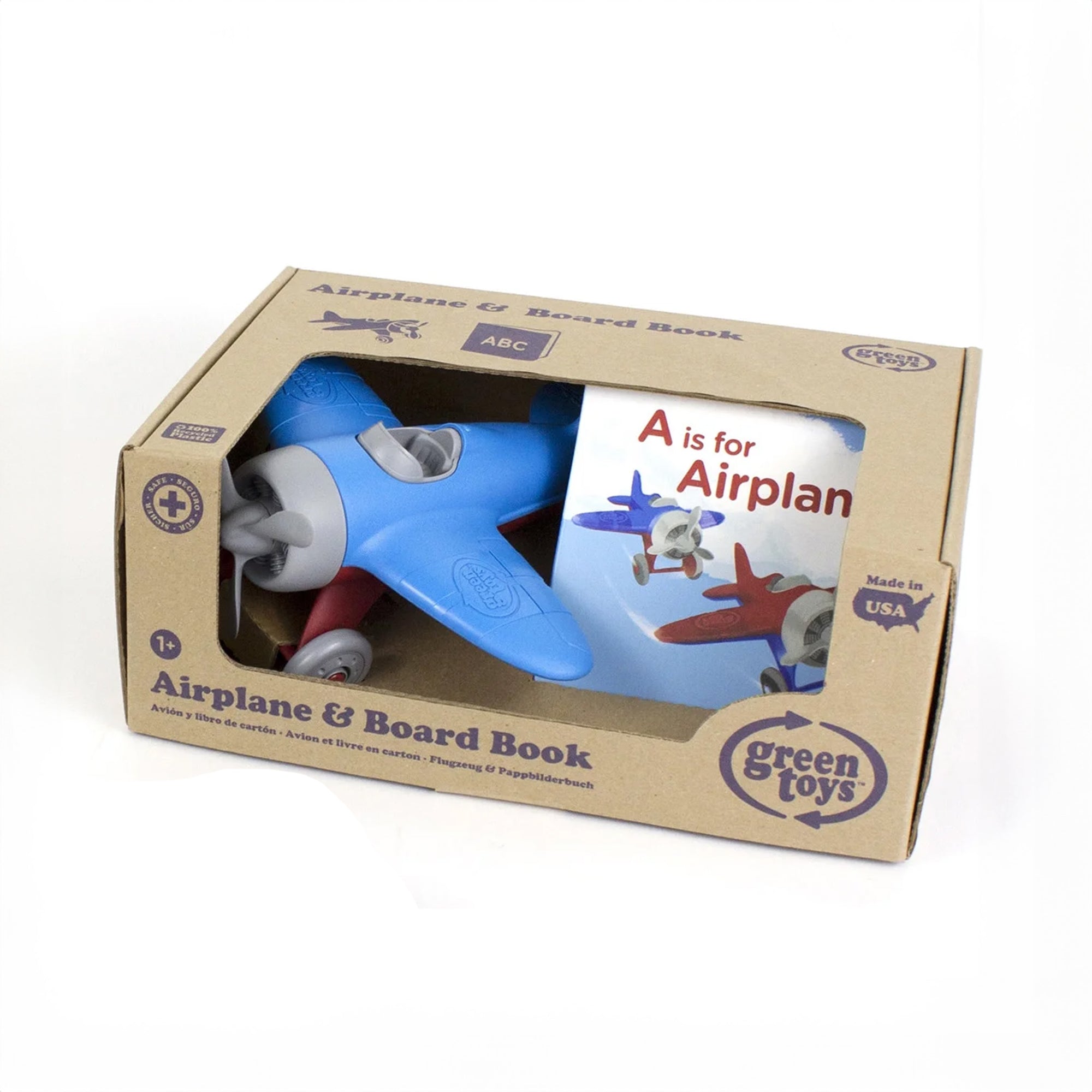 Green Toys | Airplane & Board Book Set