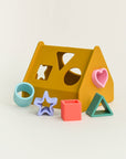 Olive | Shape Sorting House - Yellow | The Elly Store
