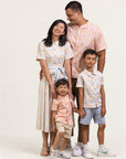 cream floral bamboo family set