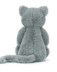 Bashful kitten plush toy, back view