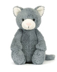 Bashful Gray Kitten Plush Toy