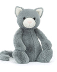 Bashful Gray Kitten Plush Toy
